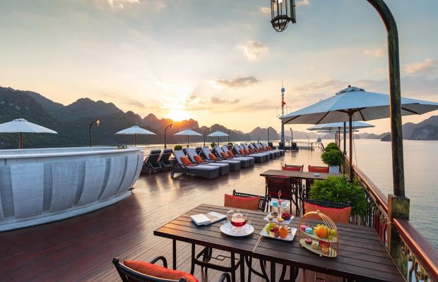 Indochina Sail Cruise's sundeck